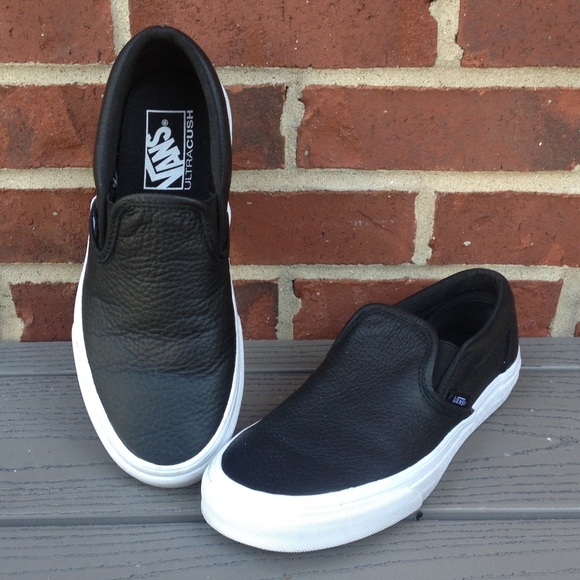 Vans Shoes - Classic Vans Leather Slip Ons